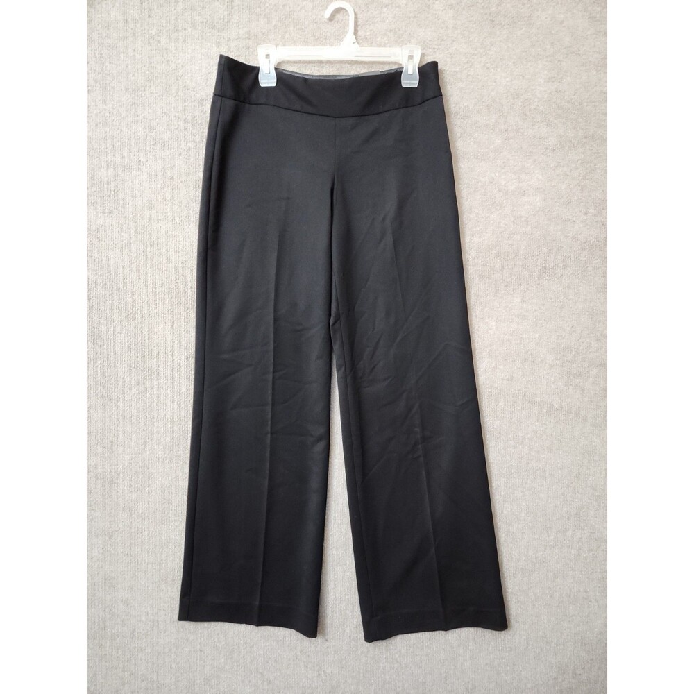 The Limited Olivia Dress Pants Women 8 Black Side Zip Scandal Flared Wide LegNEW - Picture 3 of 13
